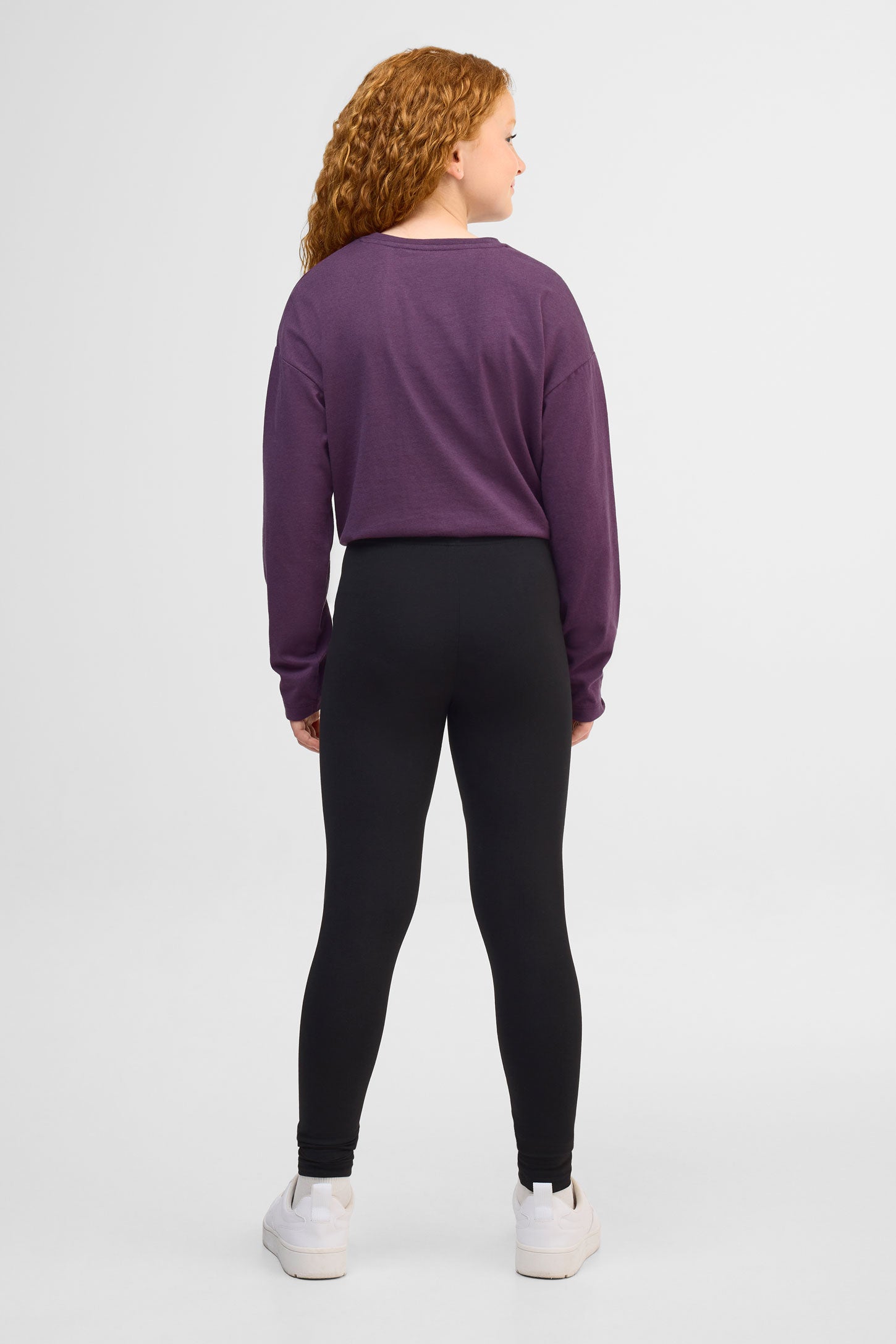 Legging essentiel en coton, 2/25$ - Ado fille && NOIR