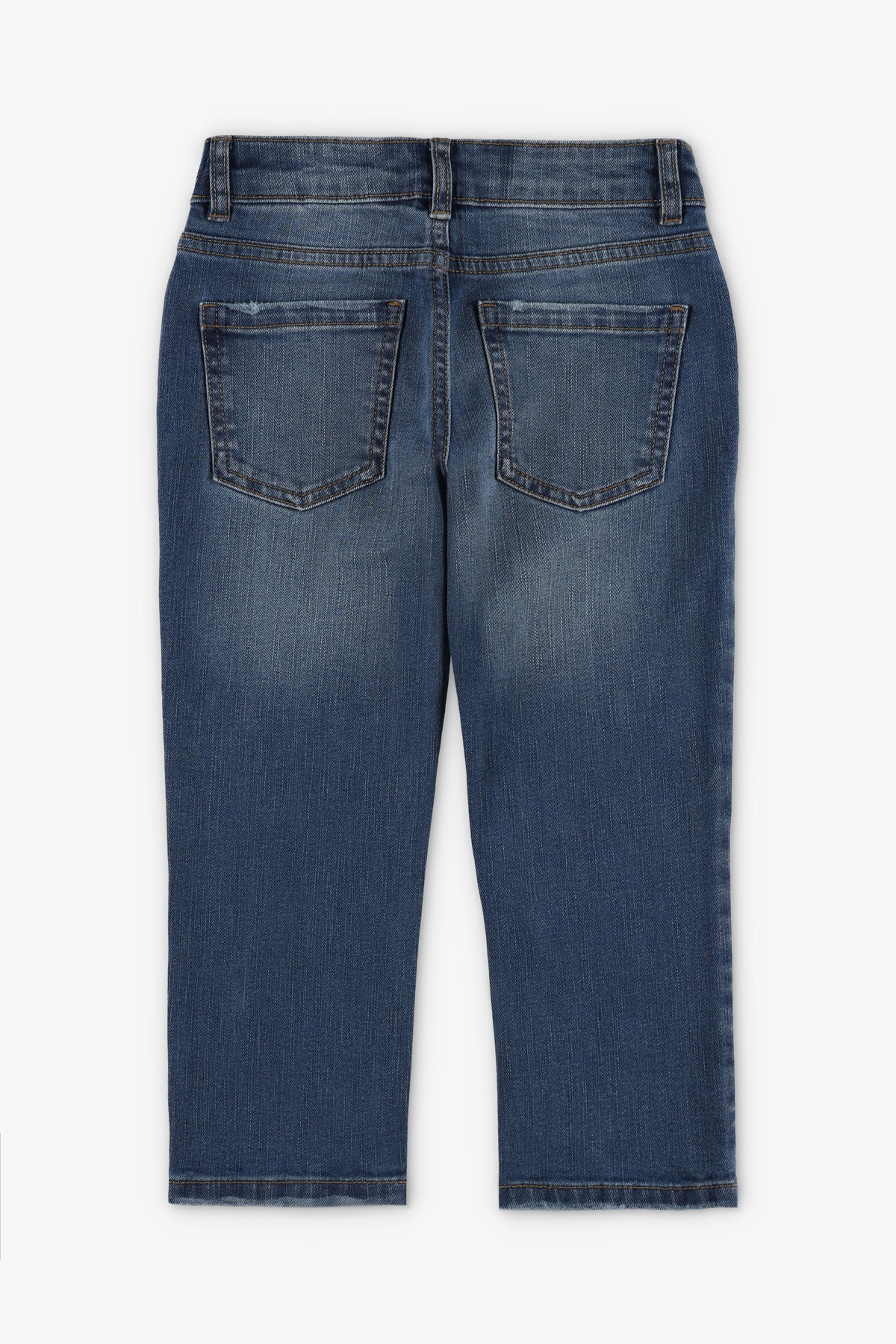 Jeans coupe droite - Enfant garçon && BLEU MOYEN