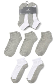 Lot de 5 paires de chaussettes cheville - Homme && COULEUR 1