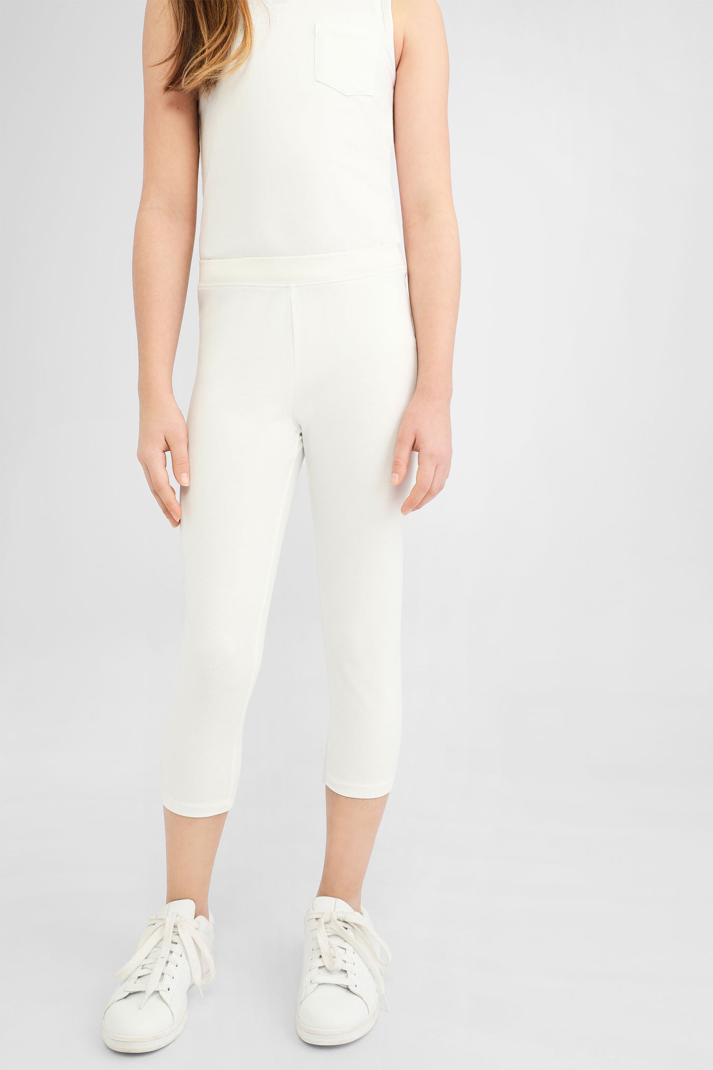 Legging bermuda, 2/25$ - Ado fille && BLANC