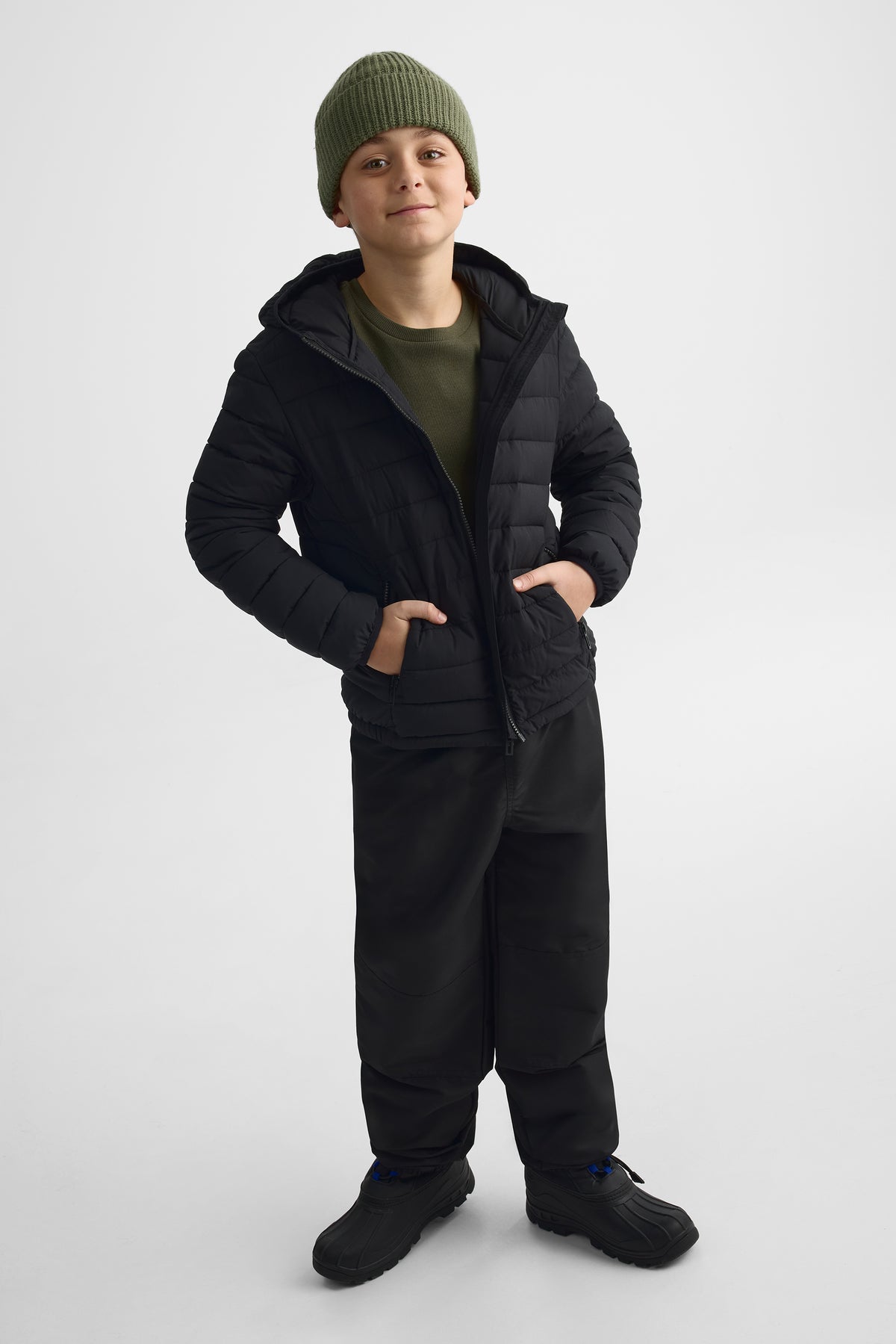 Pantalon d'extérieur mi-saison non doublé - Ado && NOIR