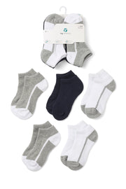 Lot de 5 paires de chaussettes cheville - Enfant fille && MARIN