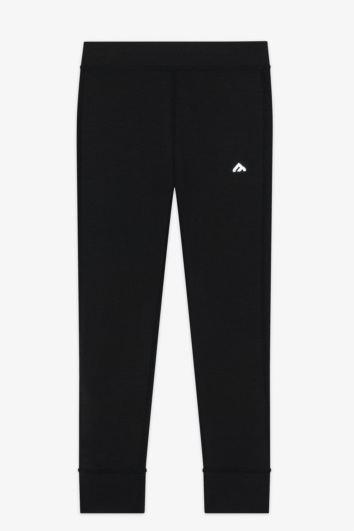 Pantalon thermal en laine mérino - Enfant garçon && NOIR