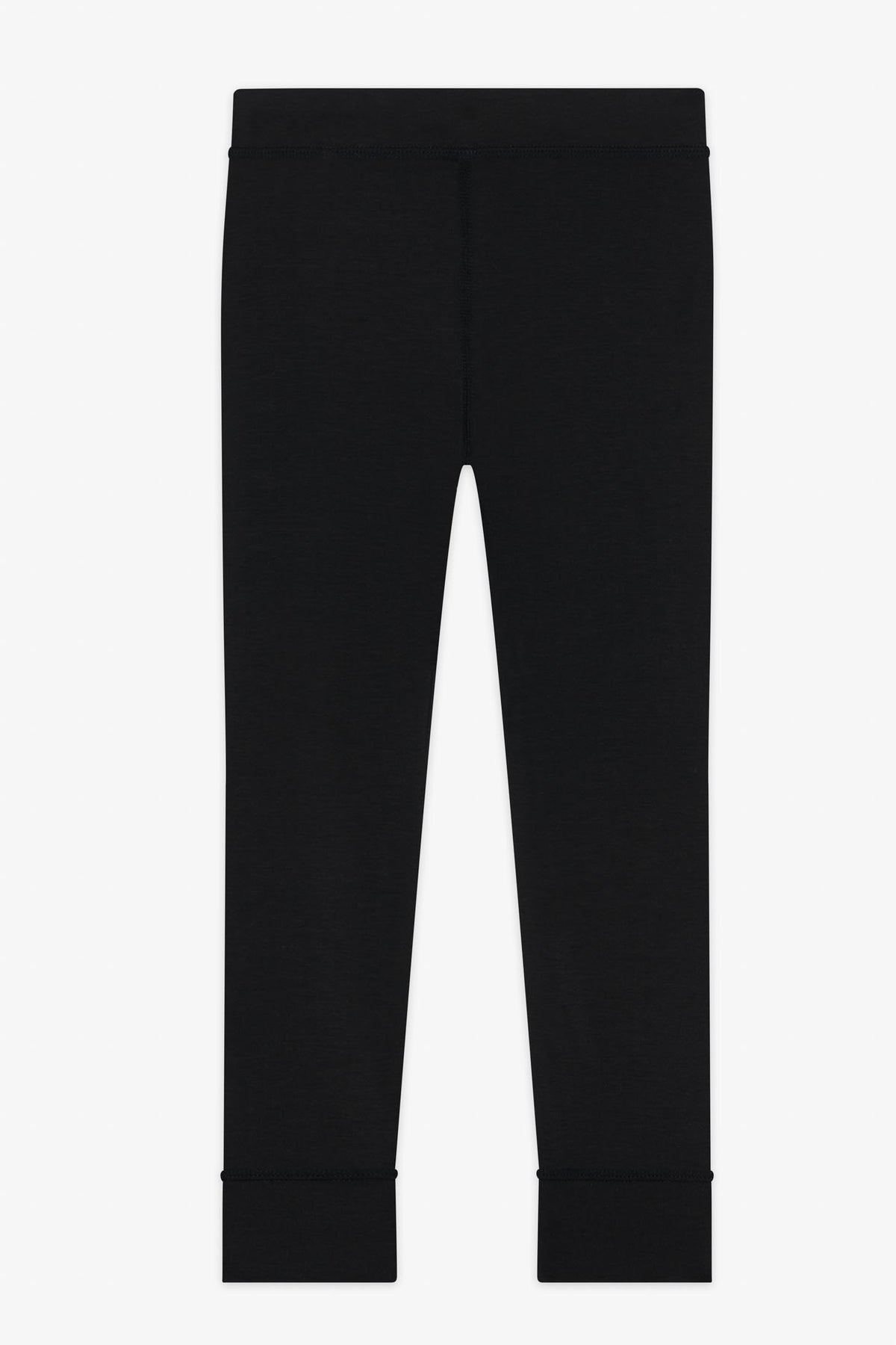Pantalon thermal en laine mérino - Enfant garçon && NOIR