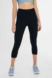 Legging capri athlétique taille haute 21'', Velvety - Femme && NOIR
