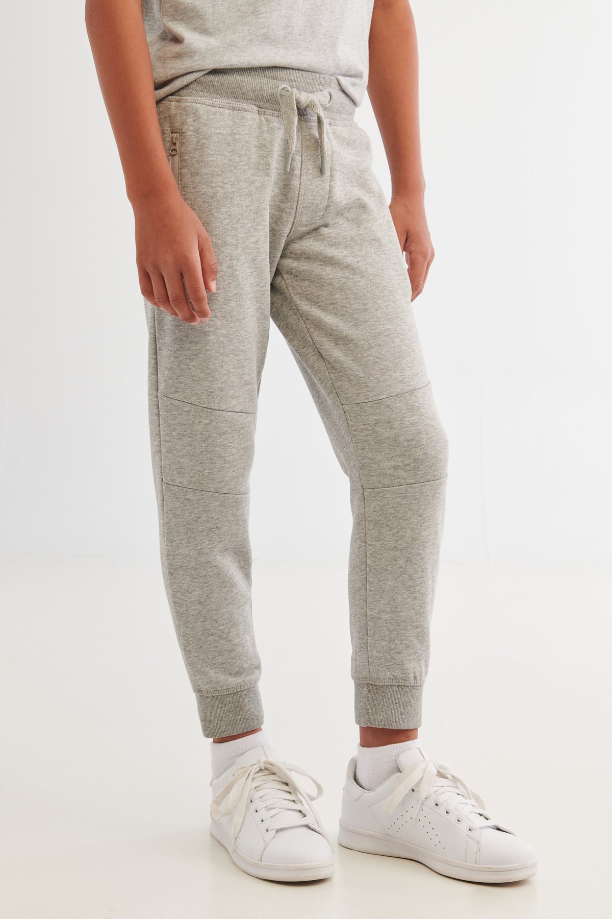 Pantalon jogger ouaté - Ado garçon && GRIS MIXTE