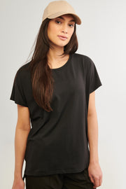 T-shirt Boyfriend sportif - Femme && NOIR