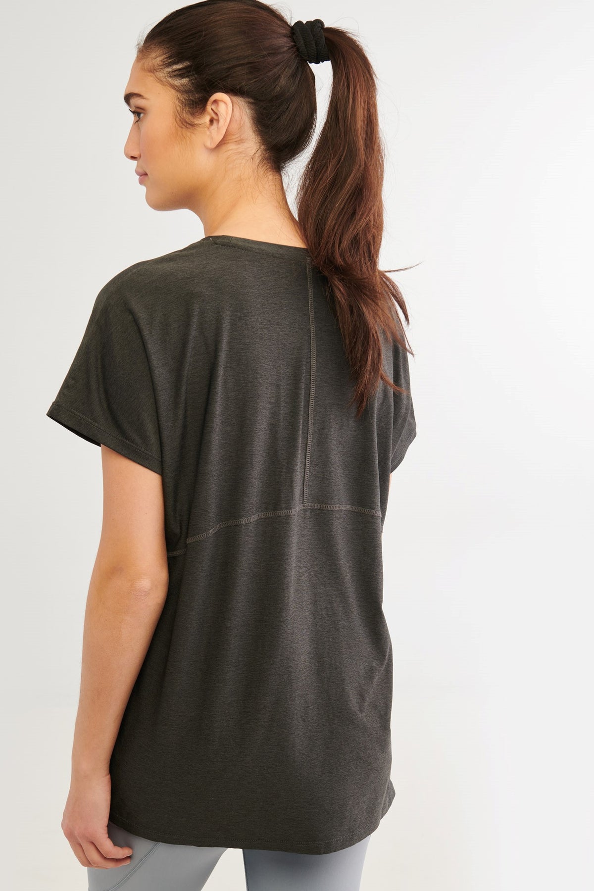 T-shirt Boyfriend sportif - Femme && CHARBON MIXTE