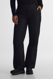 Pantalon mi-saison doublé en polar résistant à l'eau - Femme && NOIR