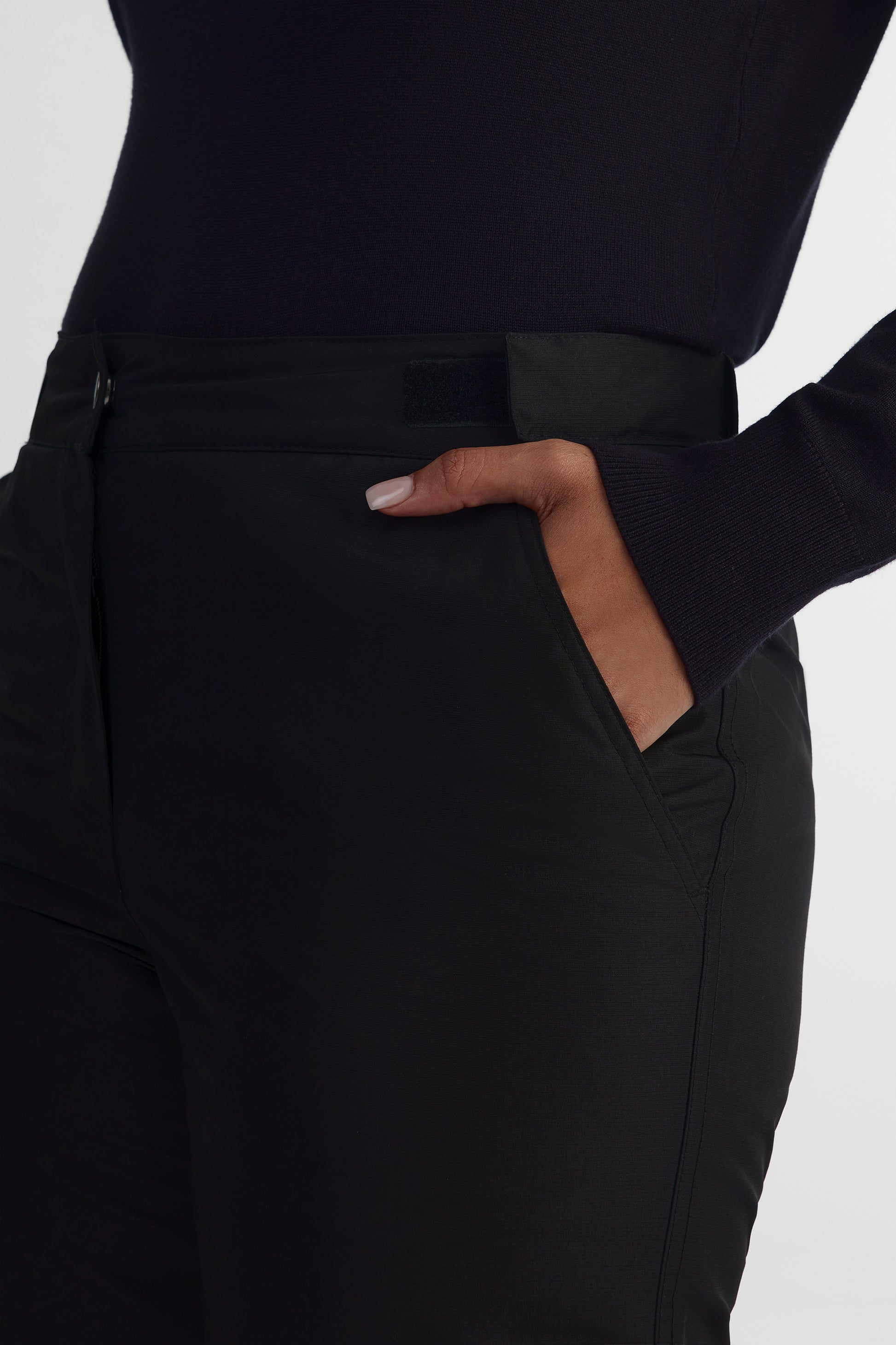 Pantalon mi-saison doublé en polar résistant à l'eau - Femme && NOIR