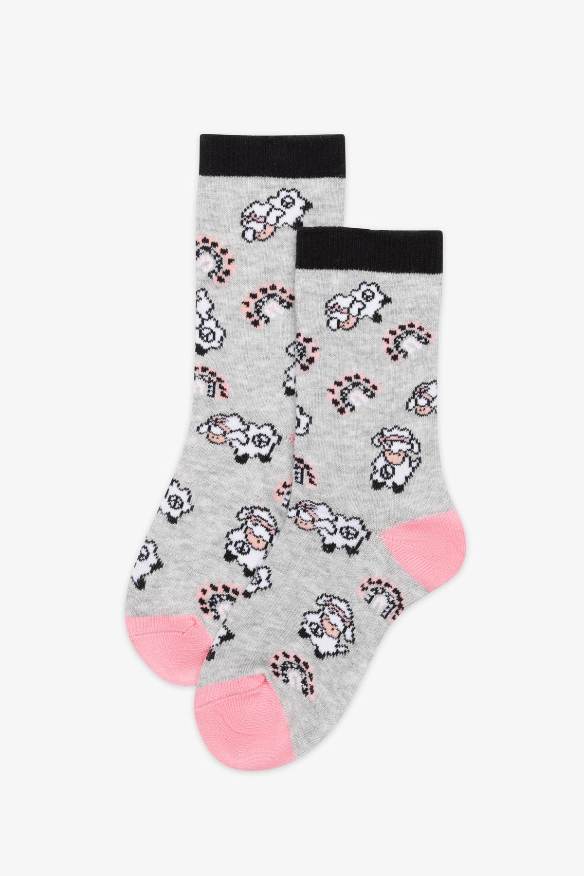 Chaussettes imprimées - Enfant fille
 && GRIS MIXTE