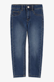 Jeans skinny 5 poches sans fermeture - Ado fille && BLEU MOYEN
