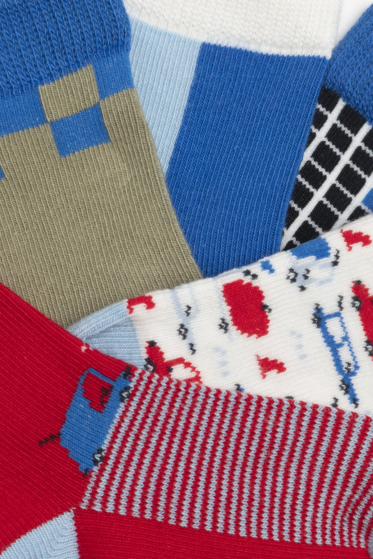 Lot de 5 paires de chaussettes, 2T-3T - Bébé garçon && BLEU