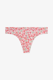 Thong imprimé - Femme && ROSE MULTI