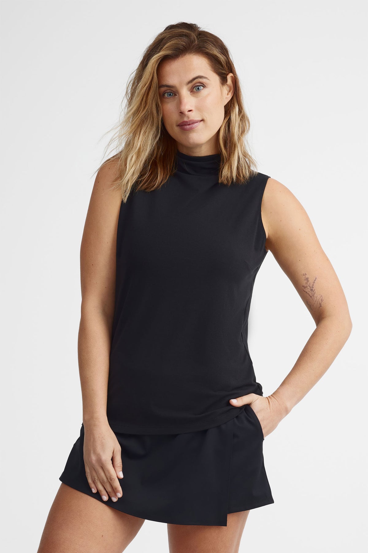 Camisole col montant Modal BM - Femme
 && GRIS FONCE