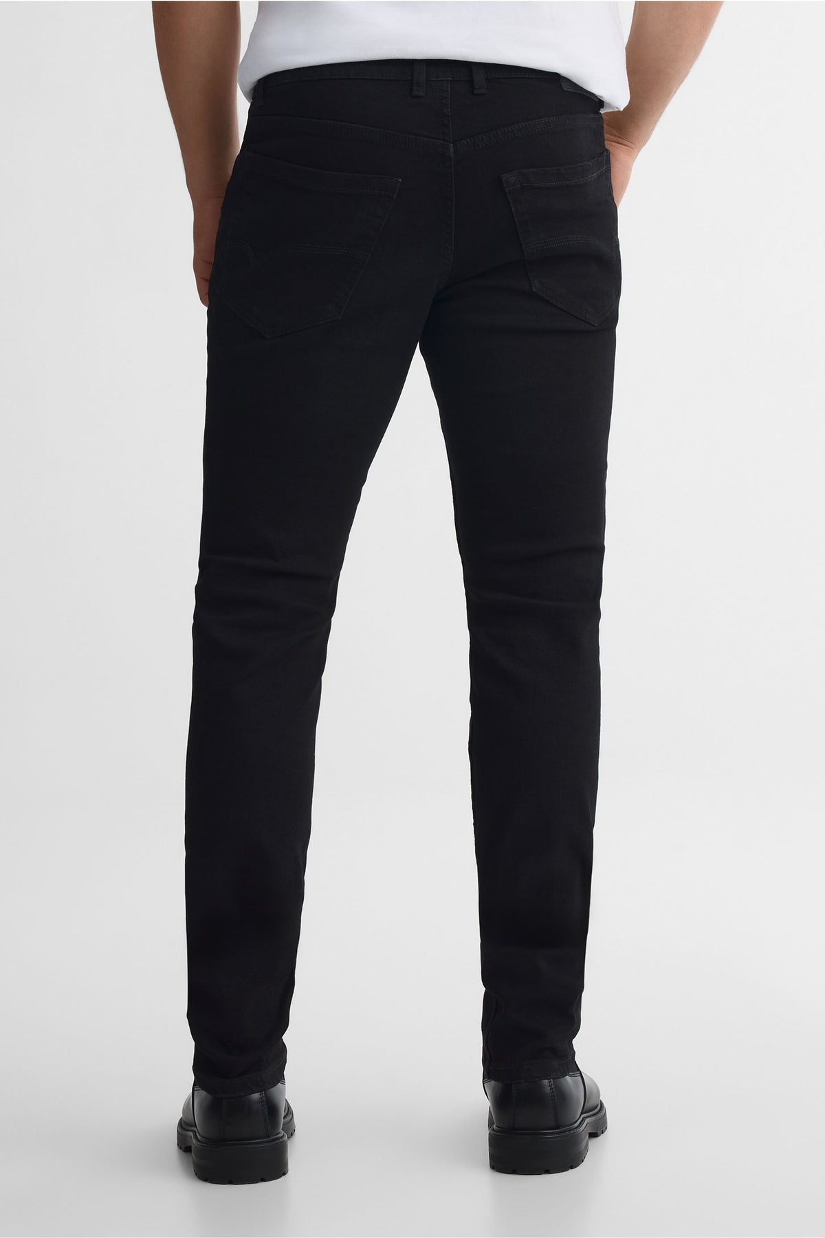 Pantalon en denim 5 poches - Slim fit - Homme && NOIR