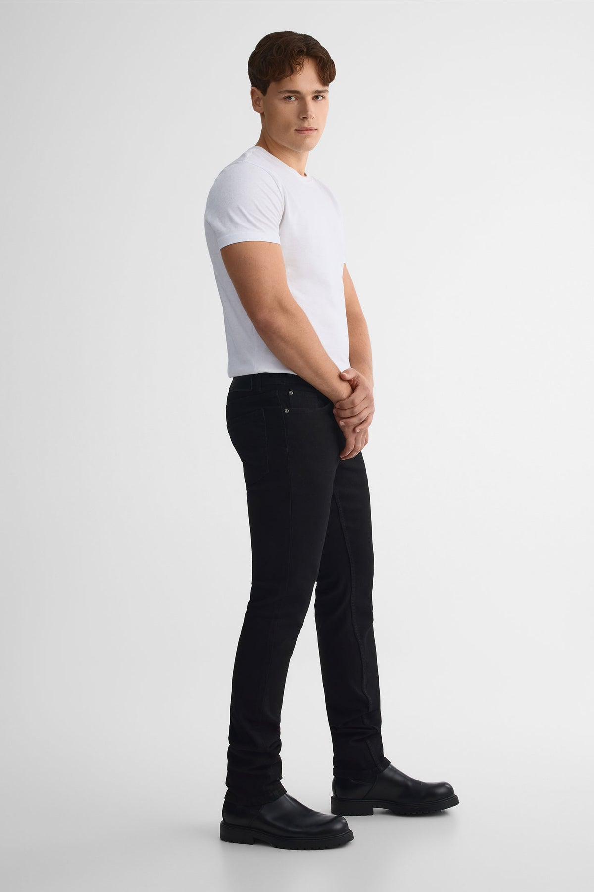 Pantalon en denim 5 poches - Slim fit - Homme && NOIR