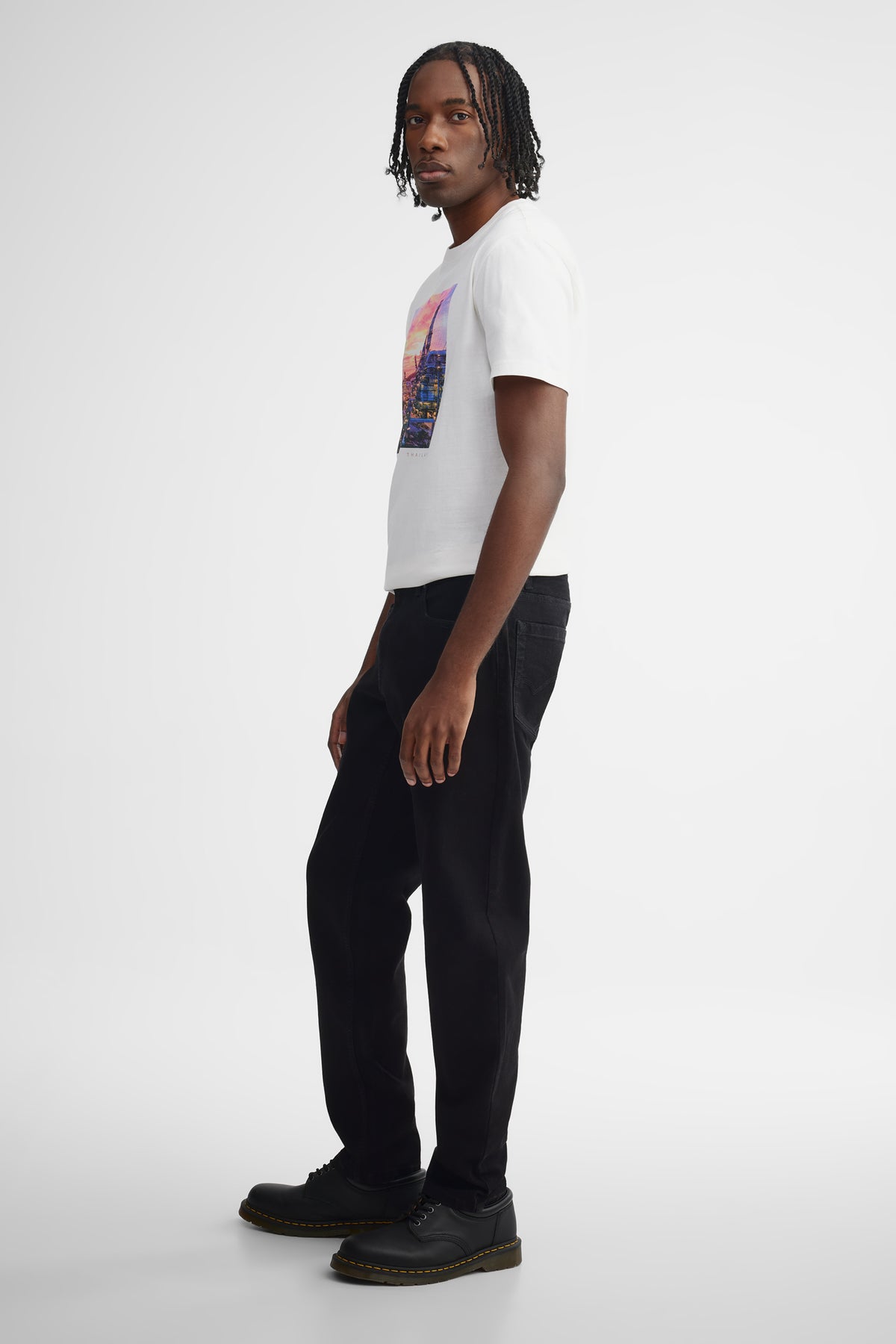 Jeans 5 poches coupe confort - Homme
 && NOIR