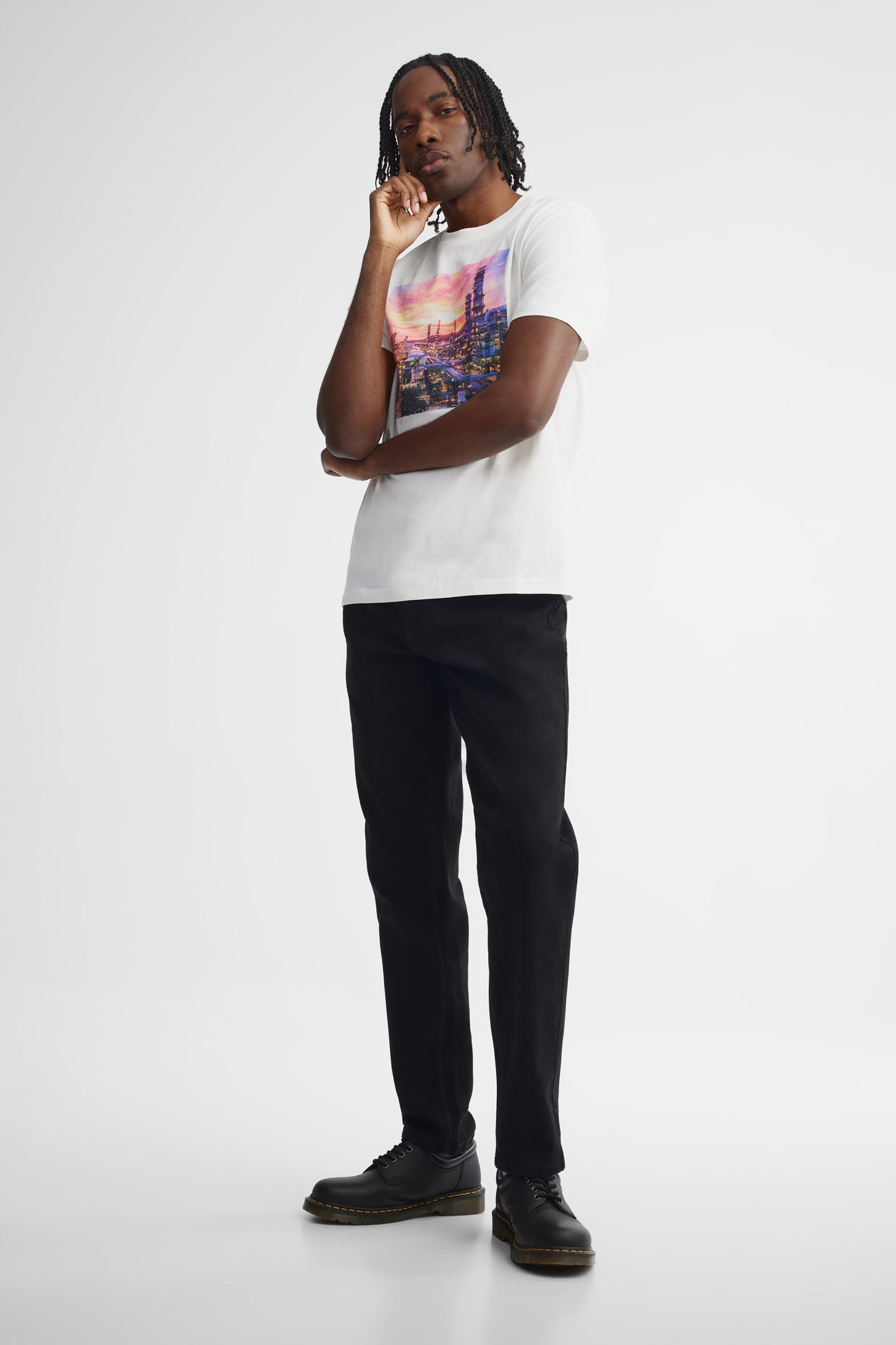Jeans 5 poches coupe confort - Homme
 && NOIR