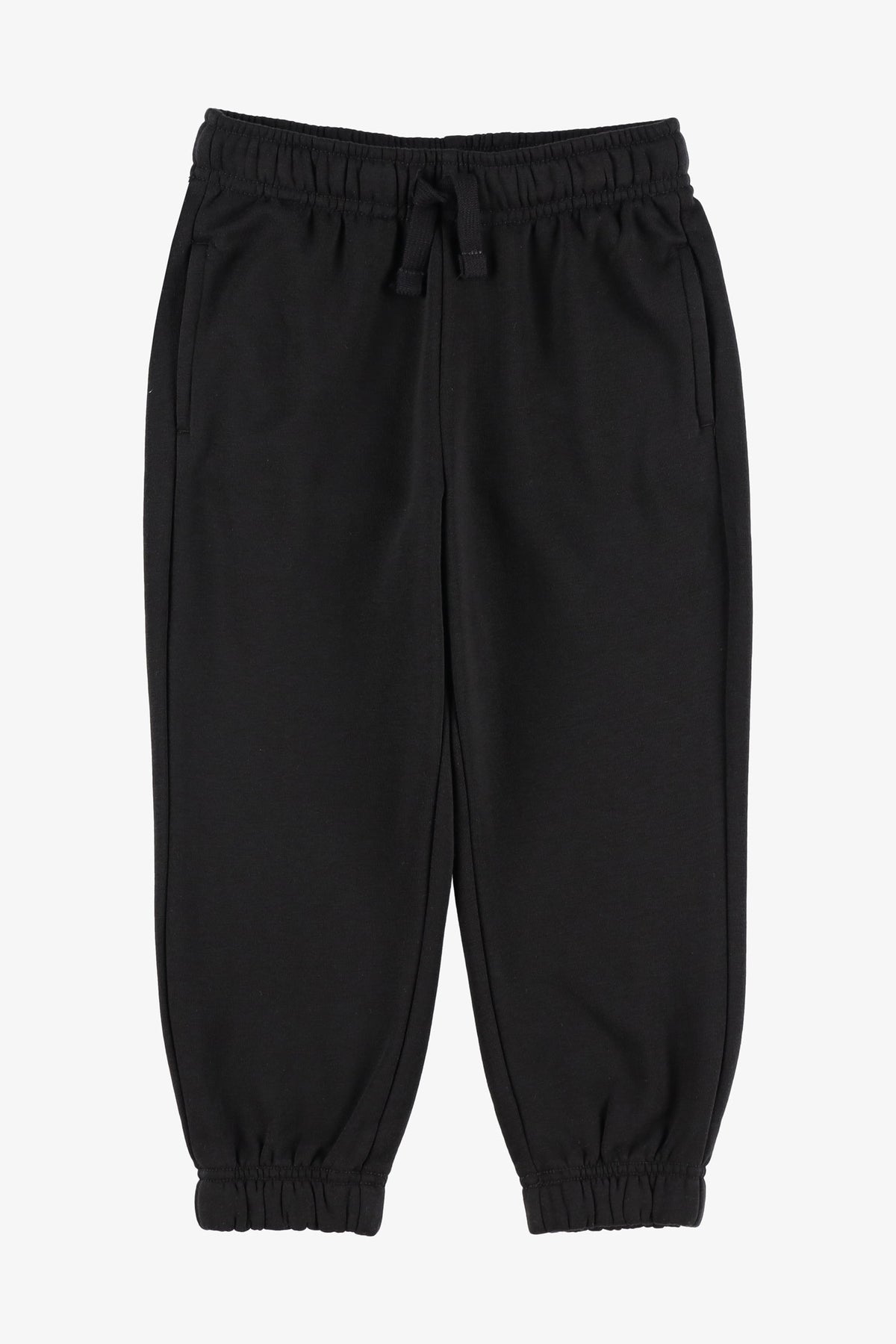 Pantalon jogger coton ouaté - Enfant garçon && NOIR