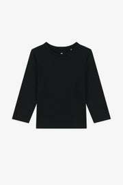 Chandail col rond coton, 2T-3T - Bébé garçon && NOIR