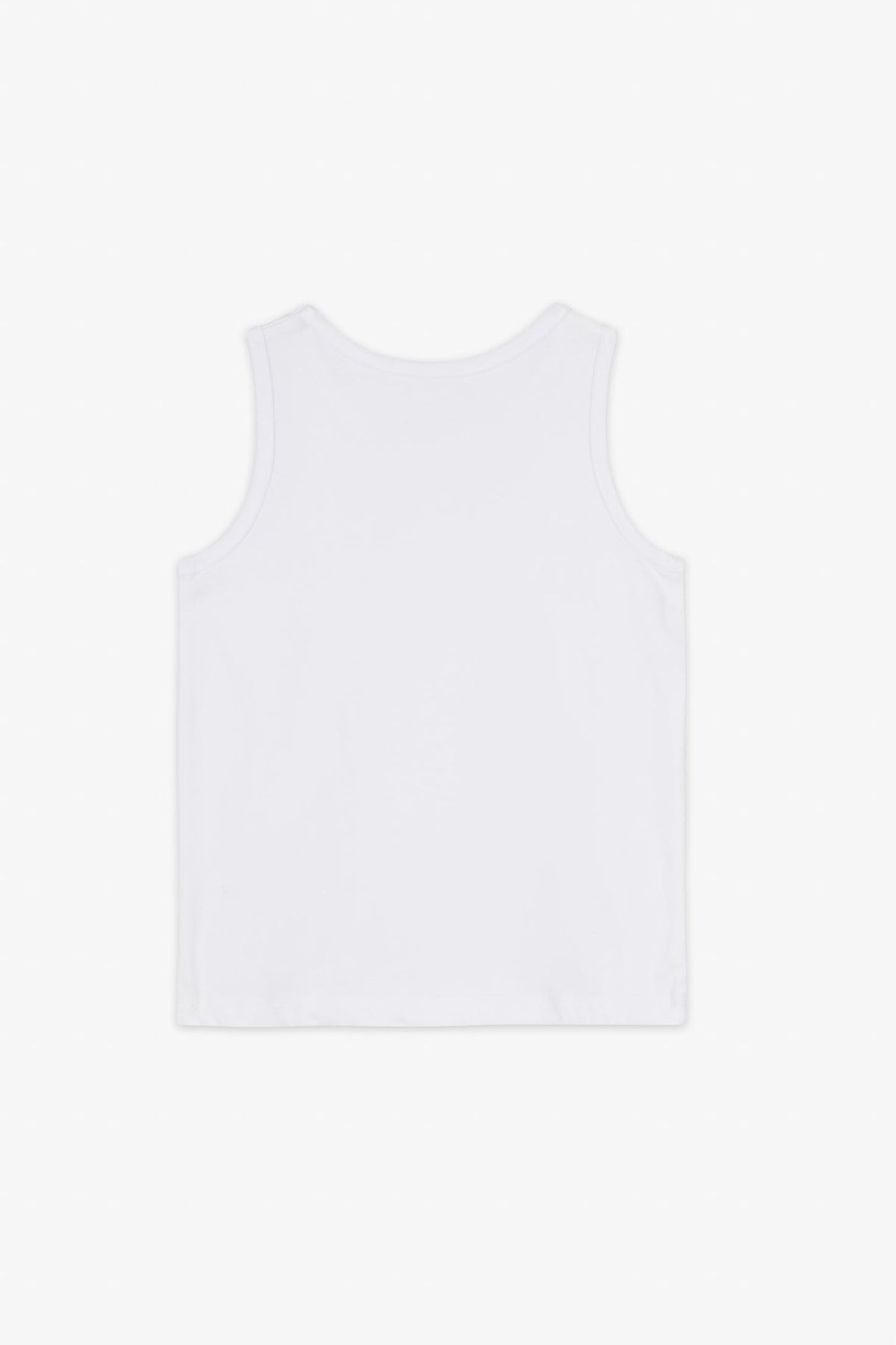 Camisole coupe droite coton - Enfant fille && BLANC