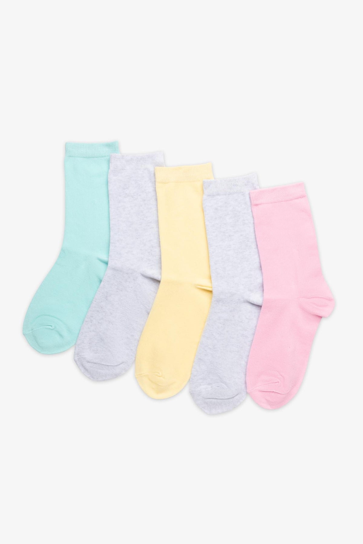 Pack de 5 T-shirts crew - Ado fille && MULTI