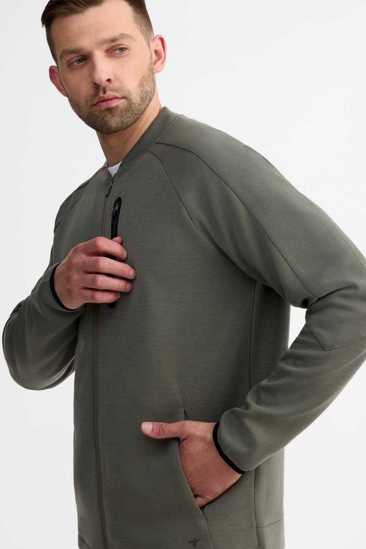 Veste à fermeture éclair - Homme && KAKI