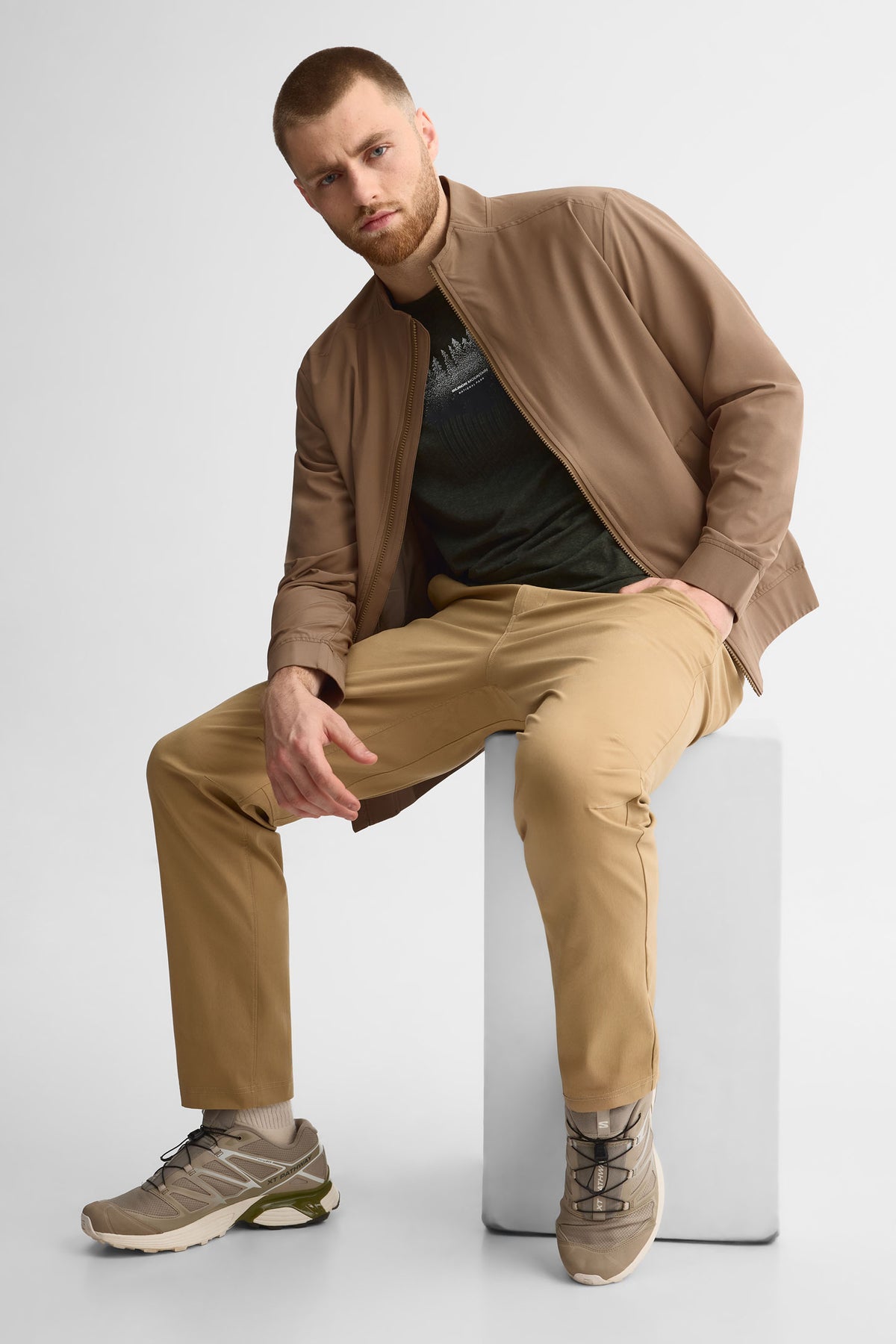 Veste bomber - Homme && BRUN