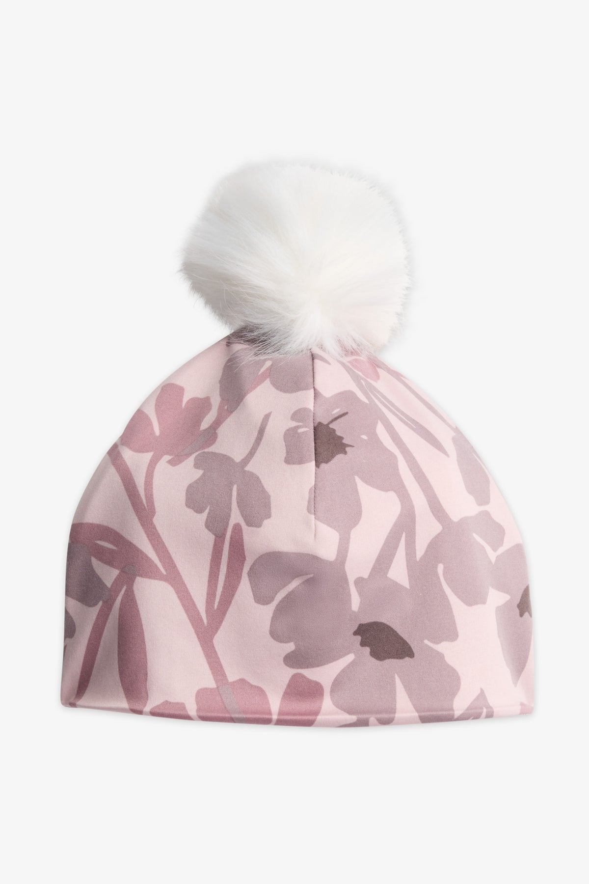 Tuque doublée à pompon - Femme && LILAS MULTI