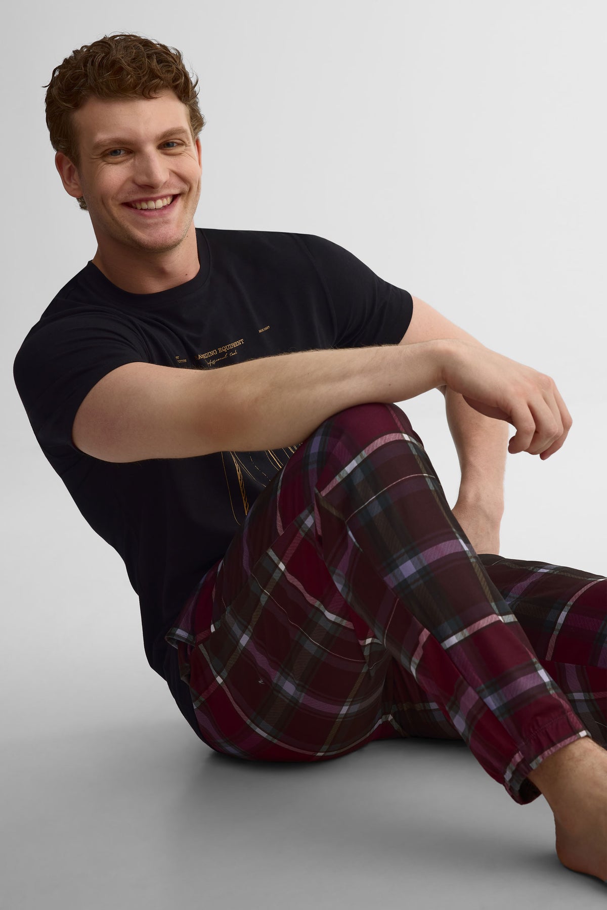 T-shirt pyjama en modal, 2/40$ - Homme && NOIR