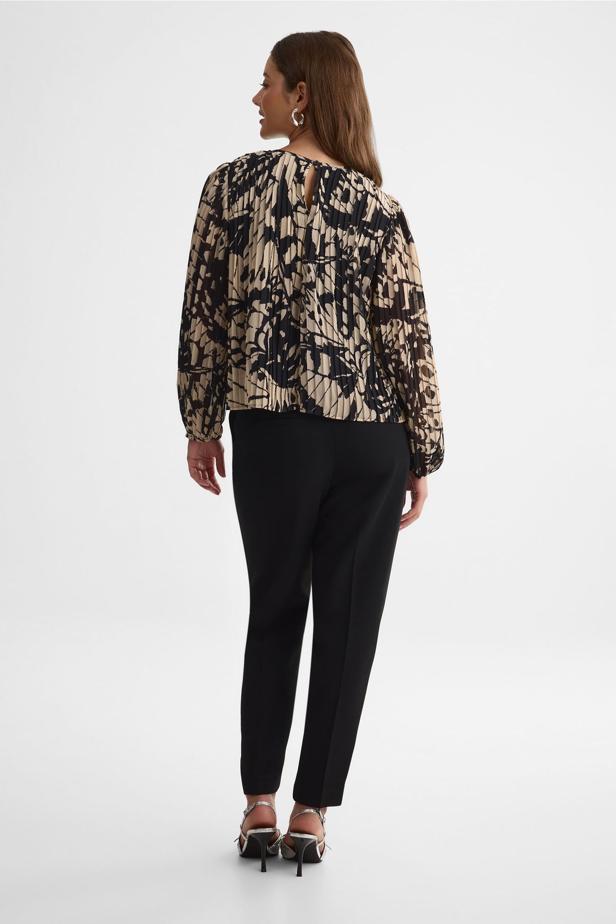 Blouse ample imprimée - Femme && BEIGE/MULTI