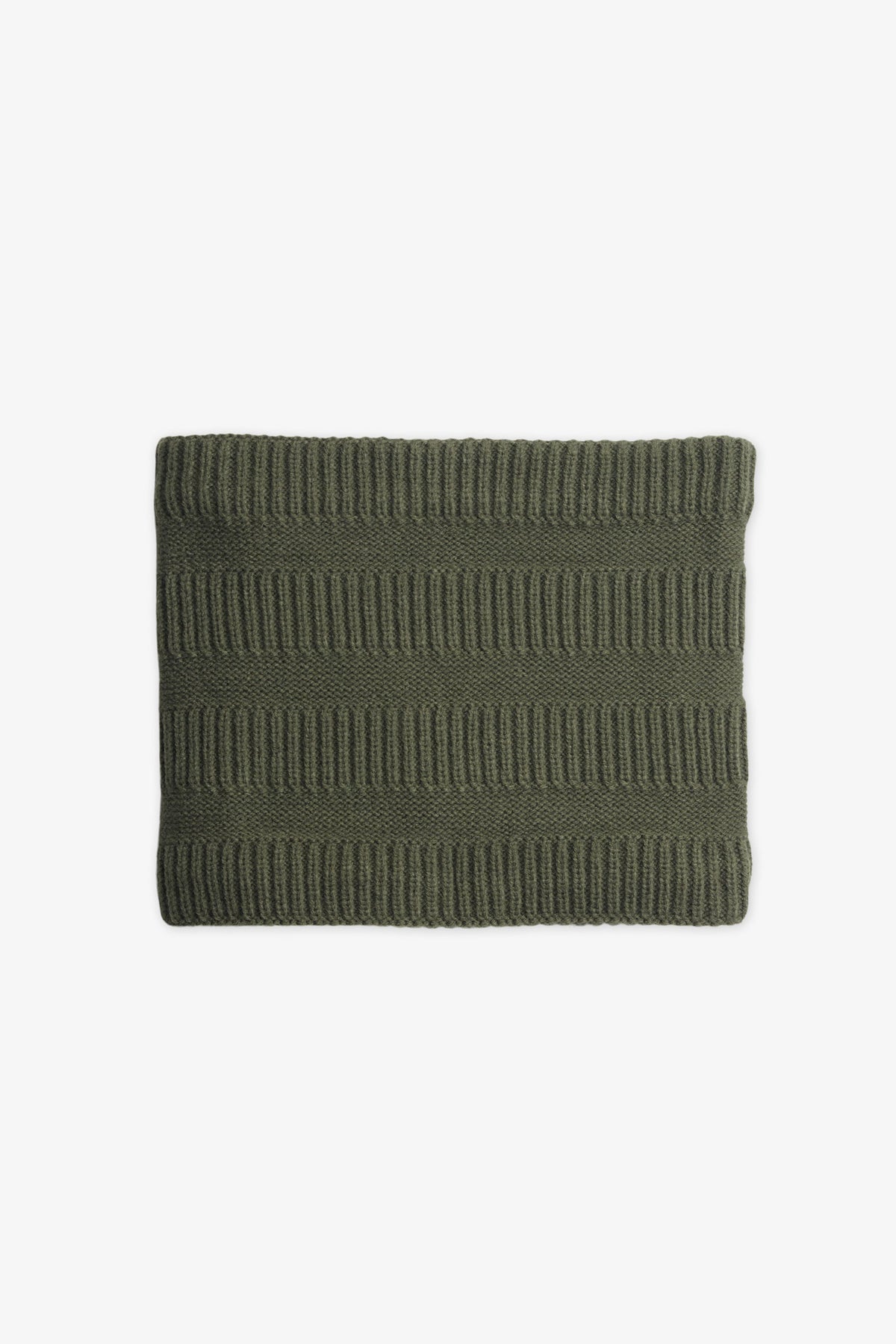 Cache-cou tube en tricot doublé - Ado garçon && KAKI