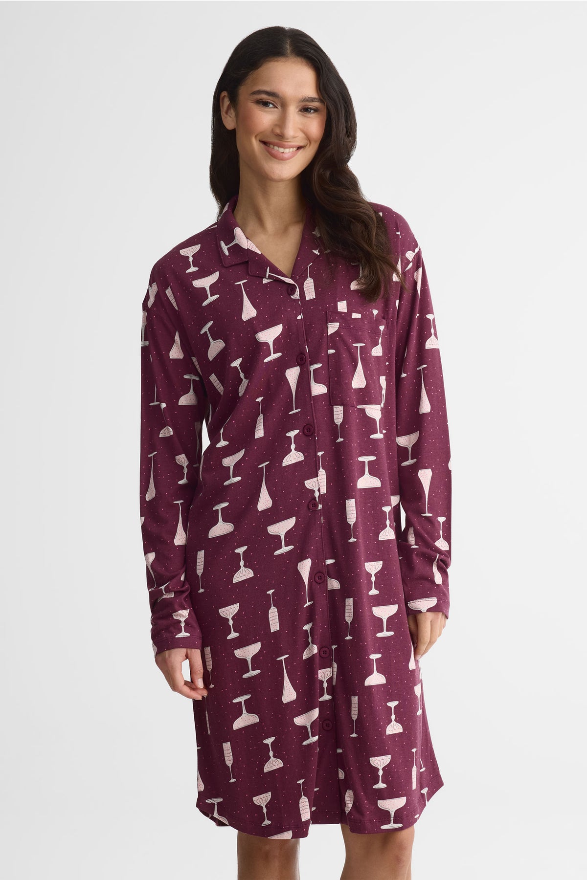 Jaquette en jersey coton – Femme && BOURGOGNE MULTI