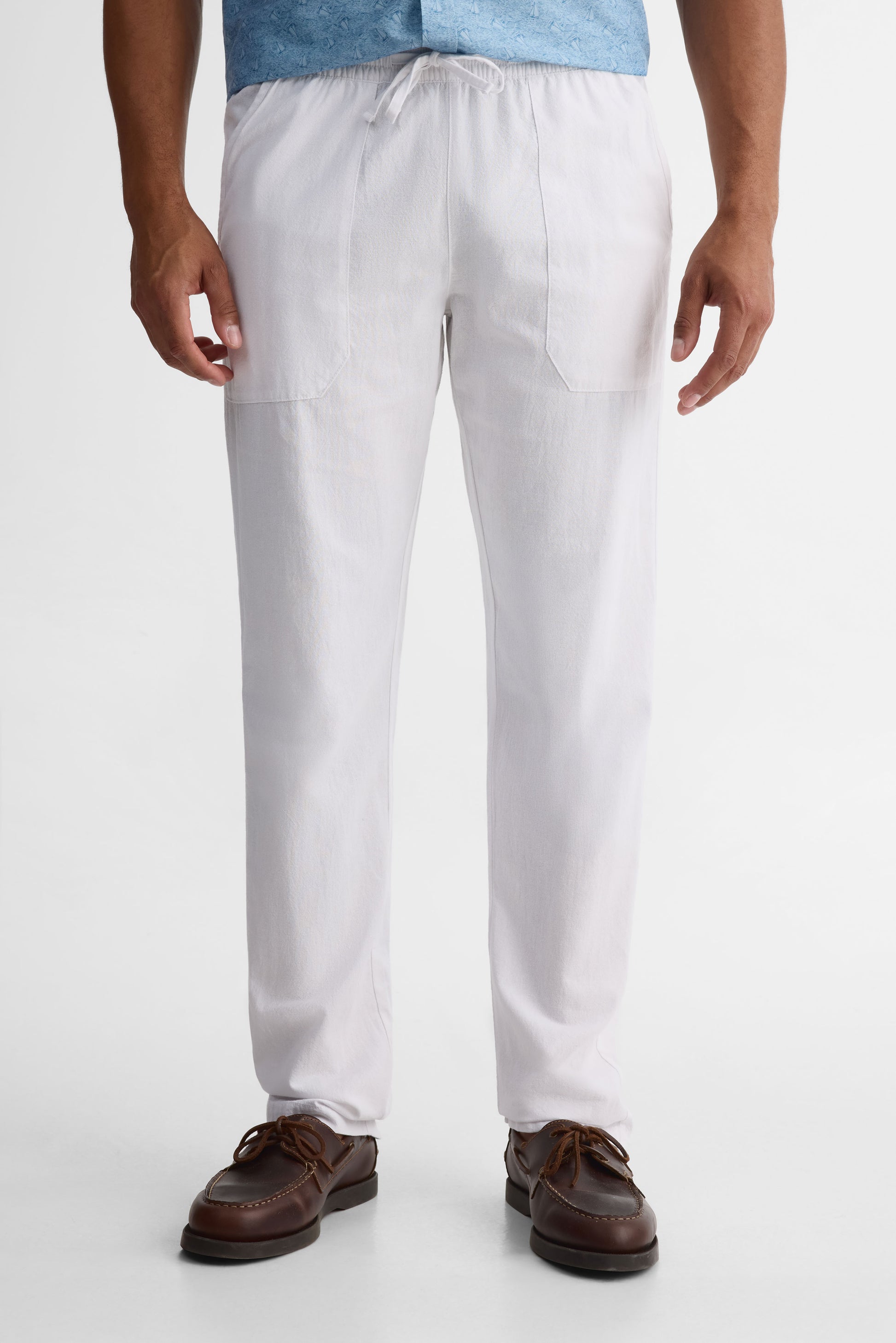Pantalon avec élastique – Homme && BLANC