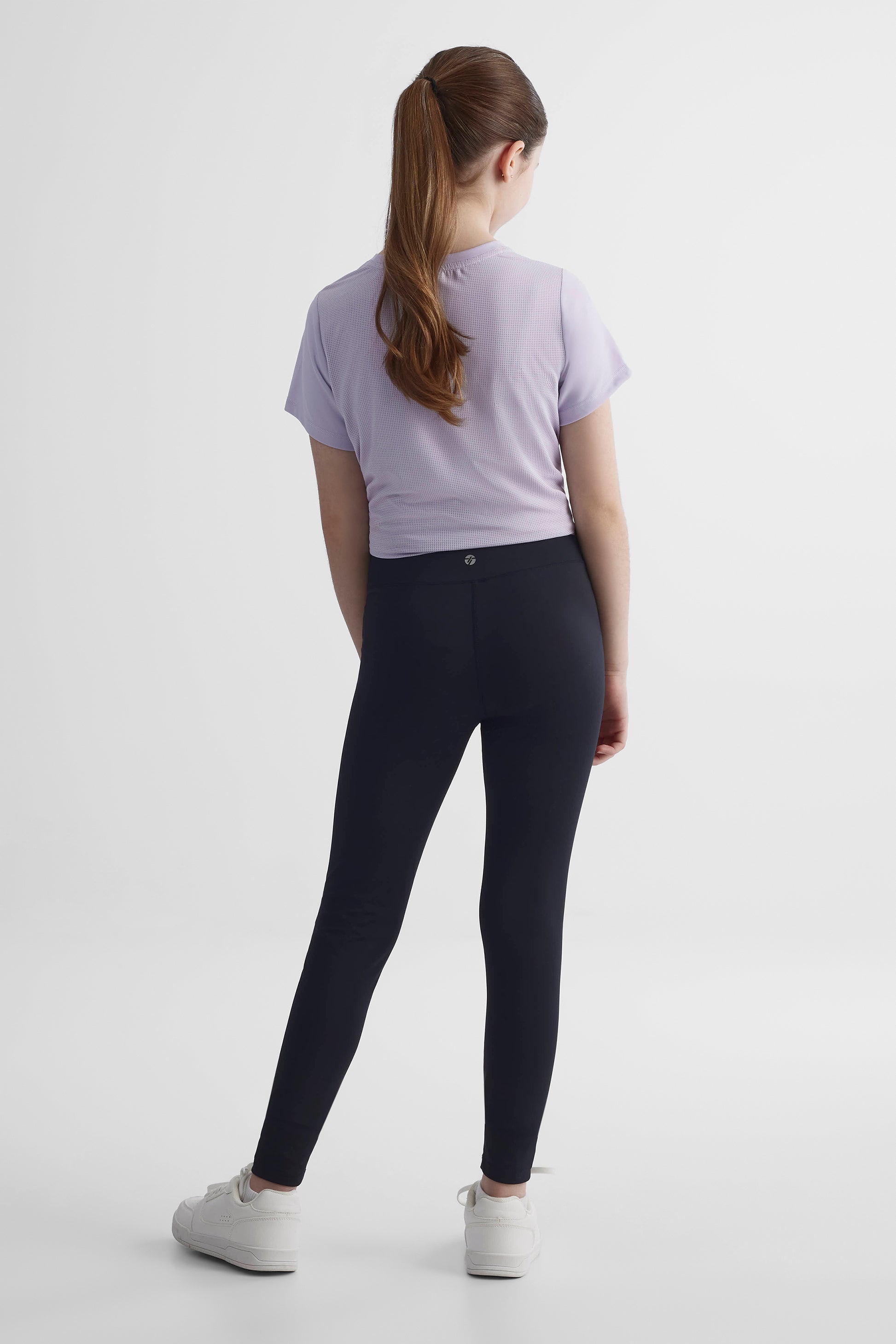 Legging sport ajusté longueur cheville - Ado fille && NOIR