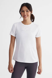 T-shirt sport à manches courtes - Femme && BLANC