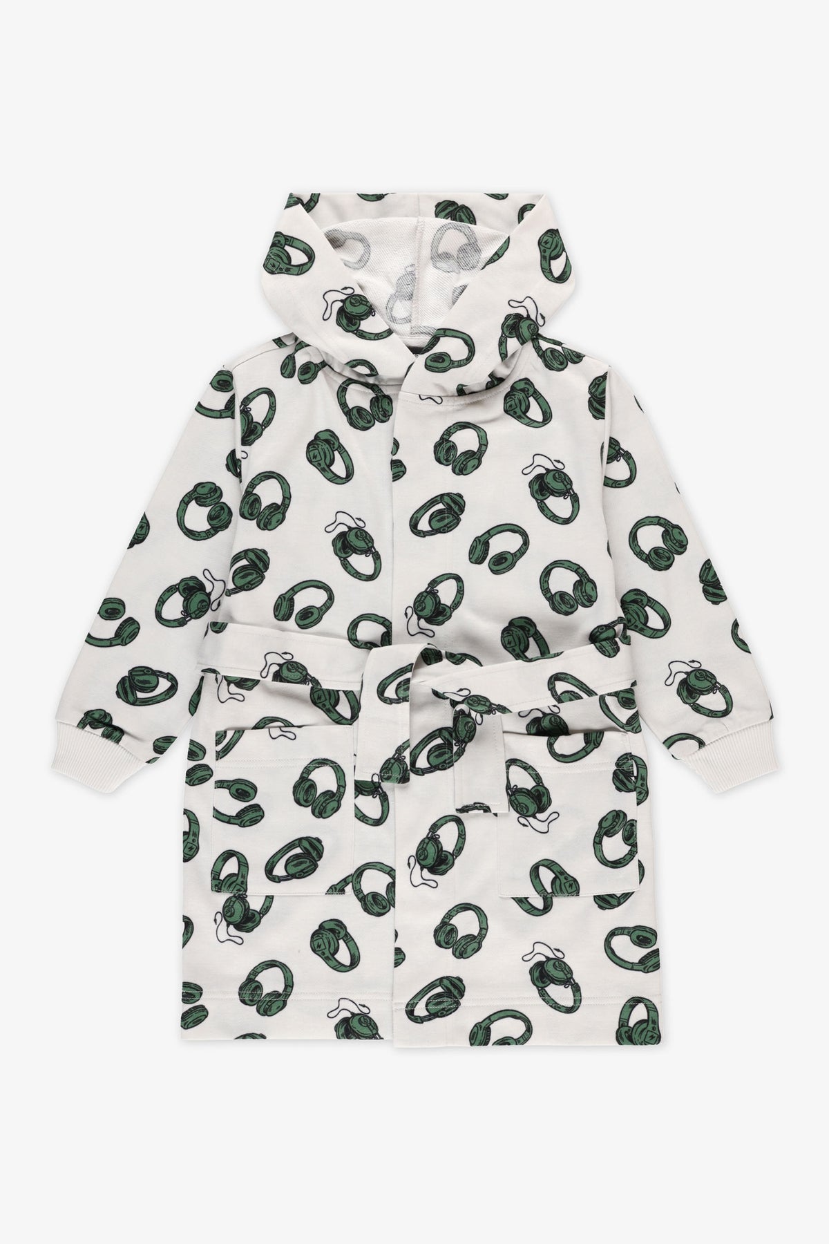 Robe de chambre en polaire imprimée - Enfant garçon && GRIS MULTI