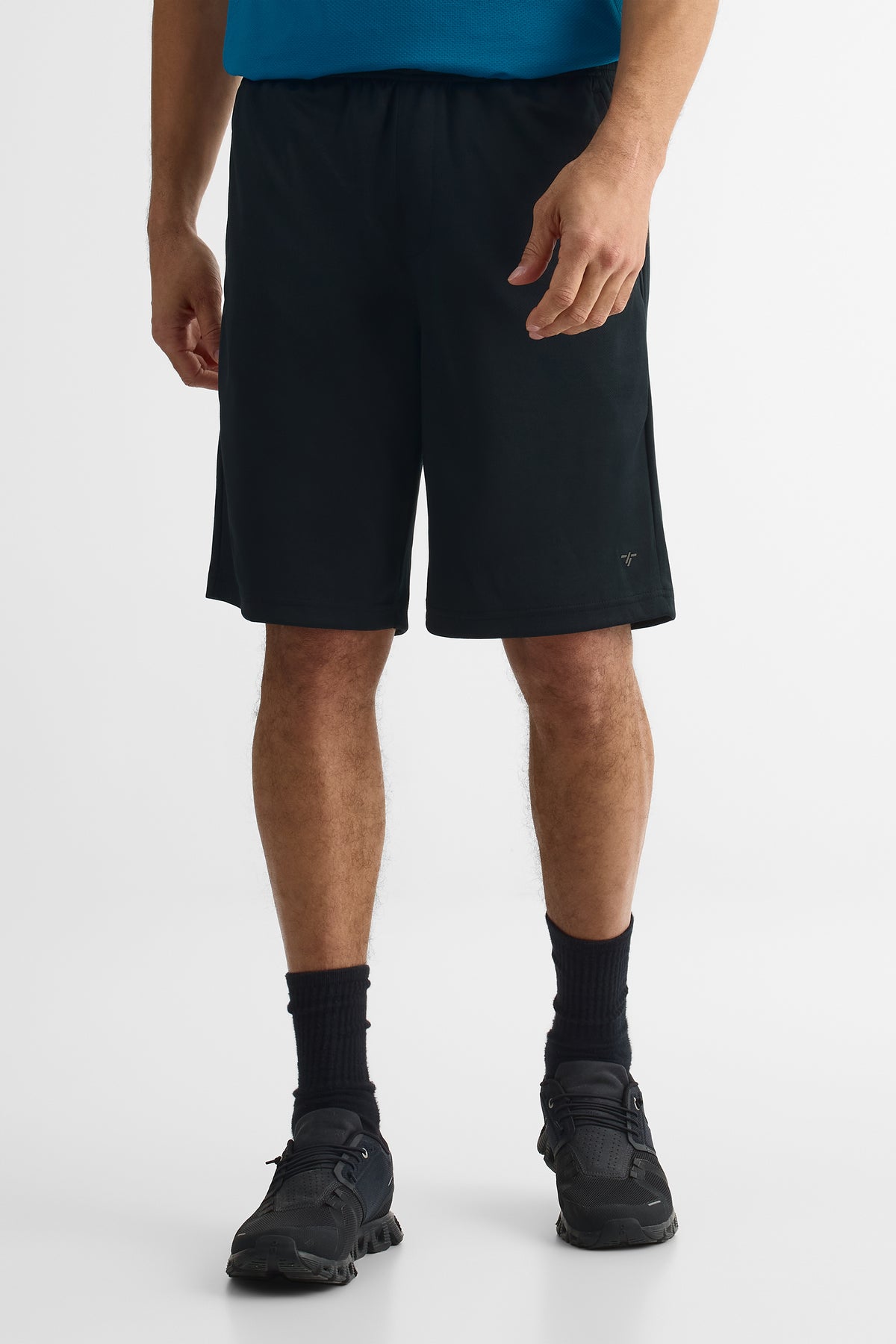 Short de sport élastique avec poches - Homme && NOIR
