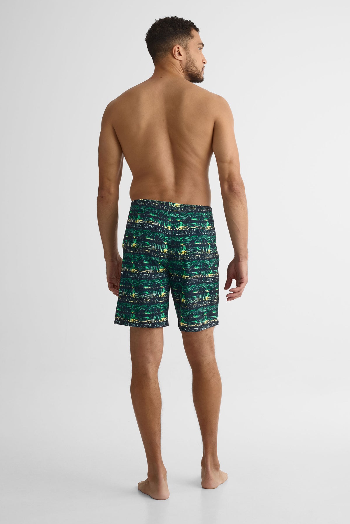 Maillot de bain boardshort 8" - Ado garçon && AQUA/MULTI