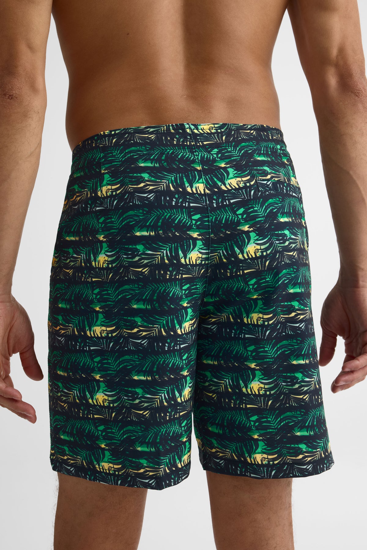Maillot de bain boardshort 8" - Ado garçon && AQUA/MULTI