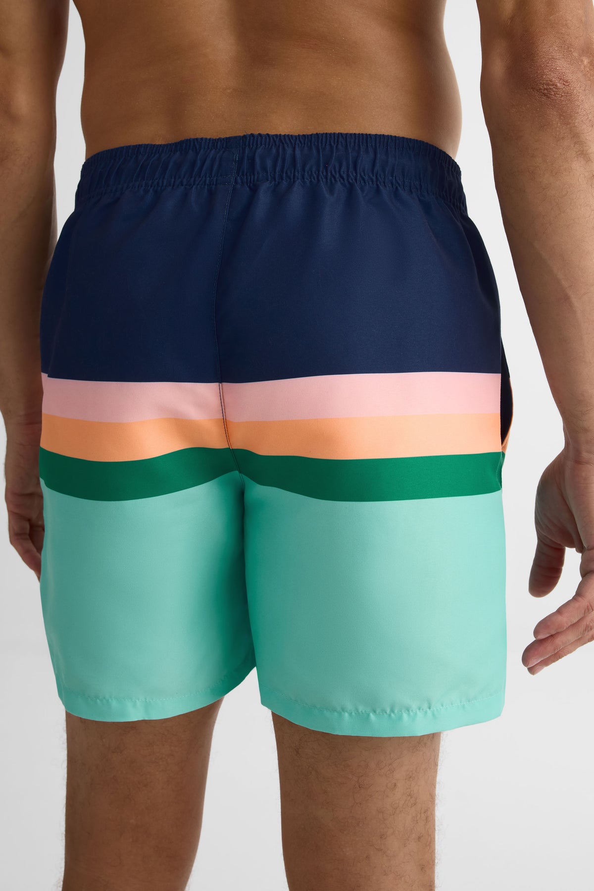 Maillot de bain boardshort imprimé – Homme && AQUA/MULTI