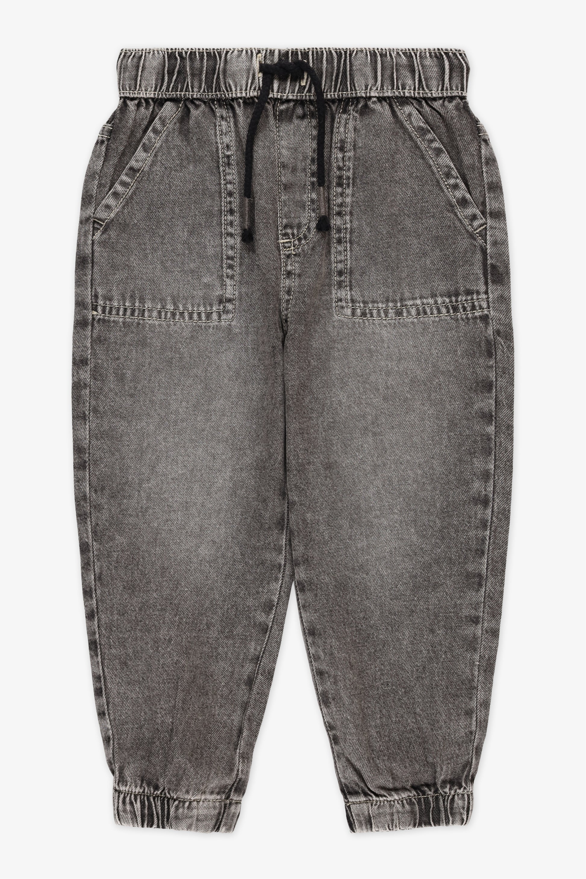 Jeans léger avec élastique – Bébé garçon && DENIM GRIS