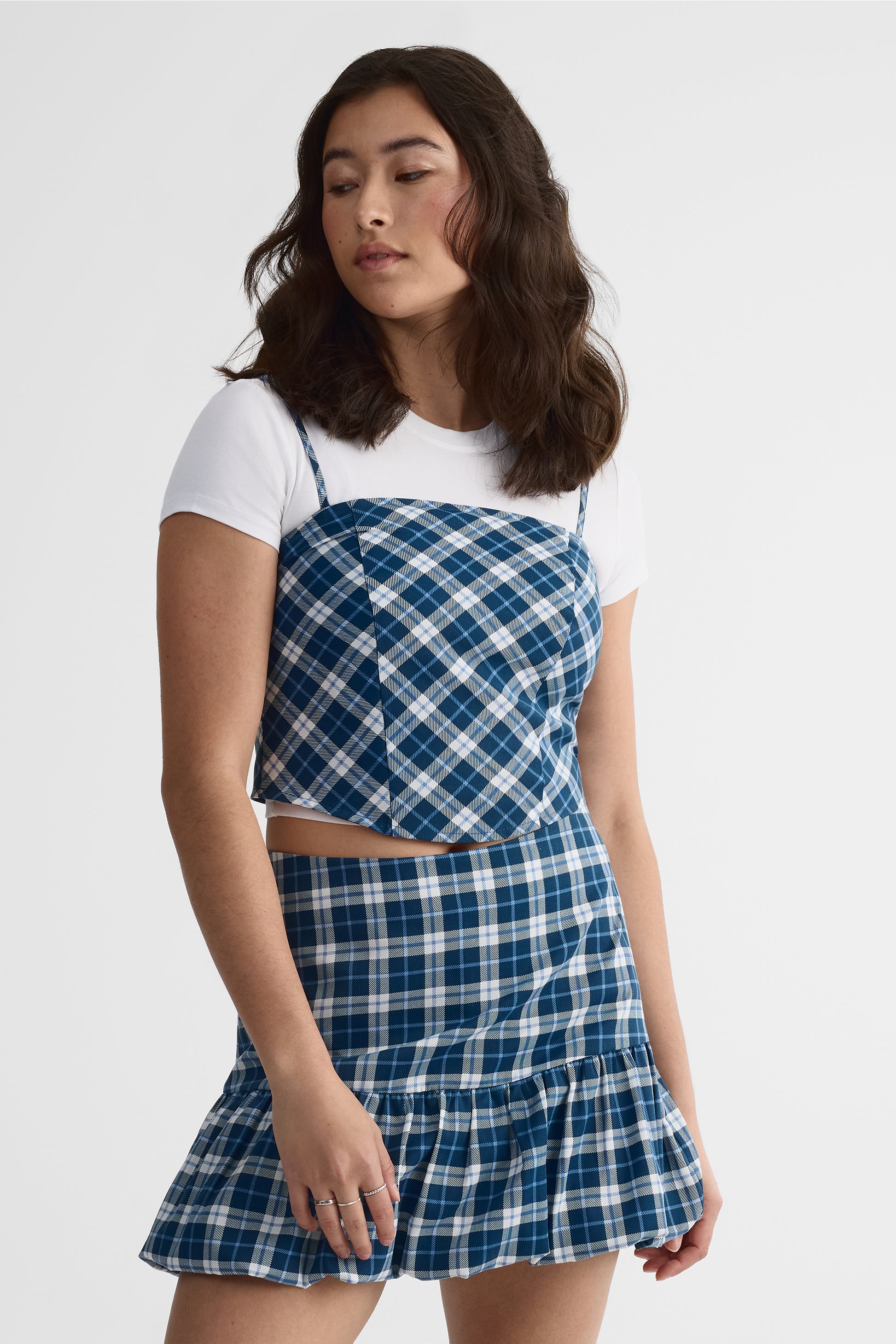 Camisole à bretelles ajustables en poly-viscose - Femme && MARIN/MULTI
