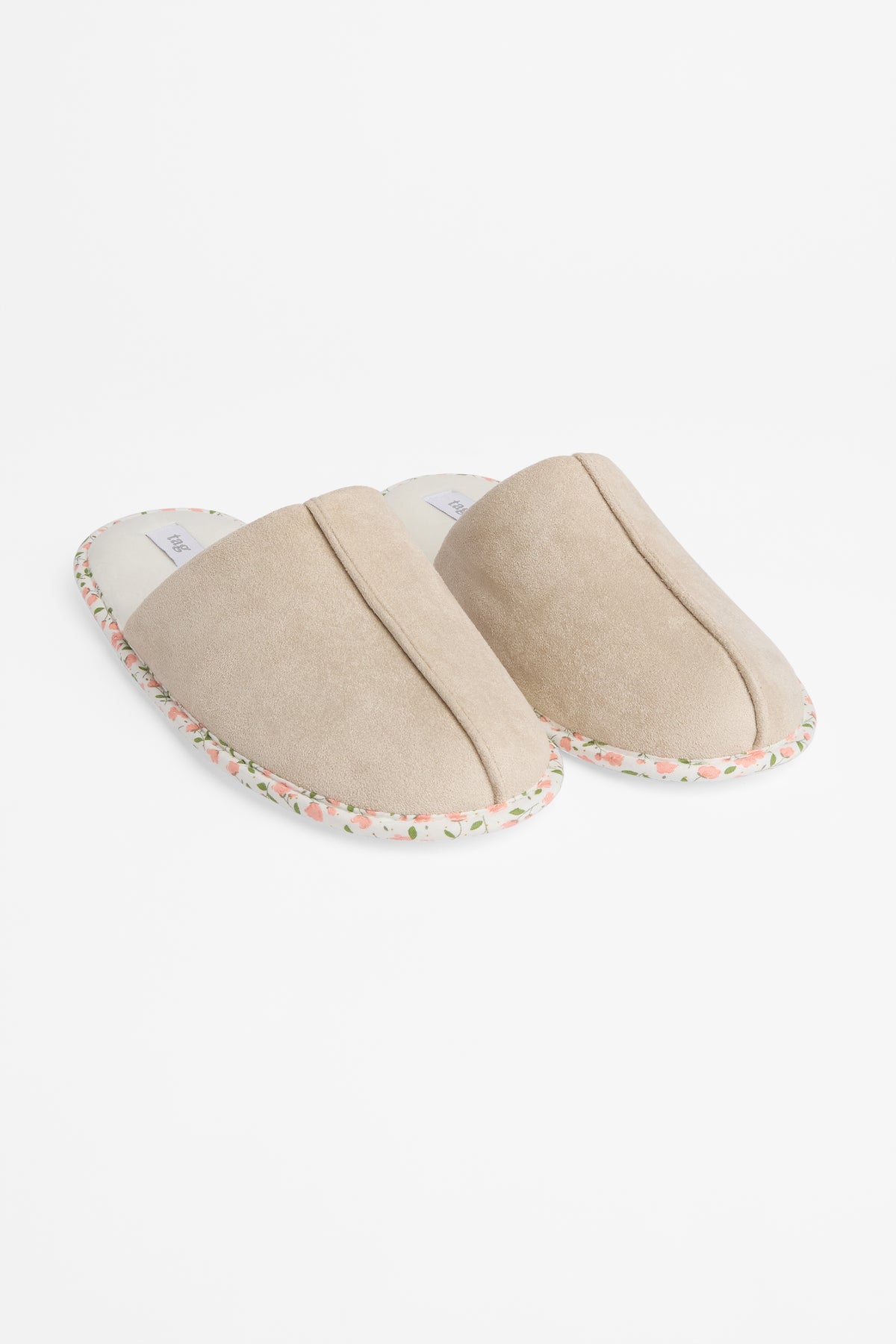 Pantoufle mule en faux suède - Femme && BEIGE
