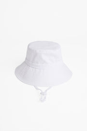 Chapeau bucket uni avec cordon ajustable - Bébé fille 2/20$ && BLANC
