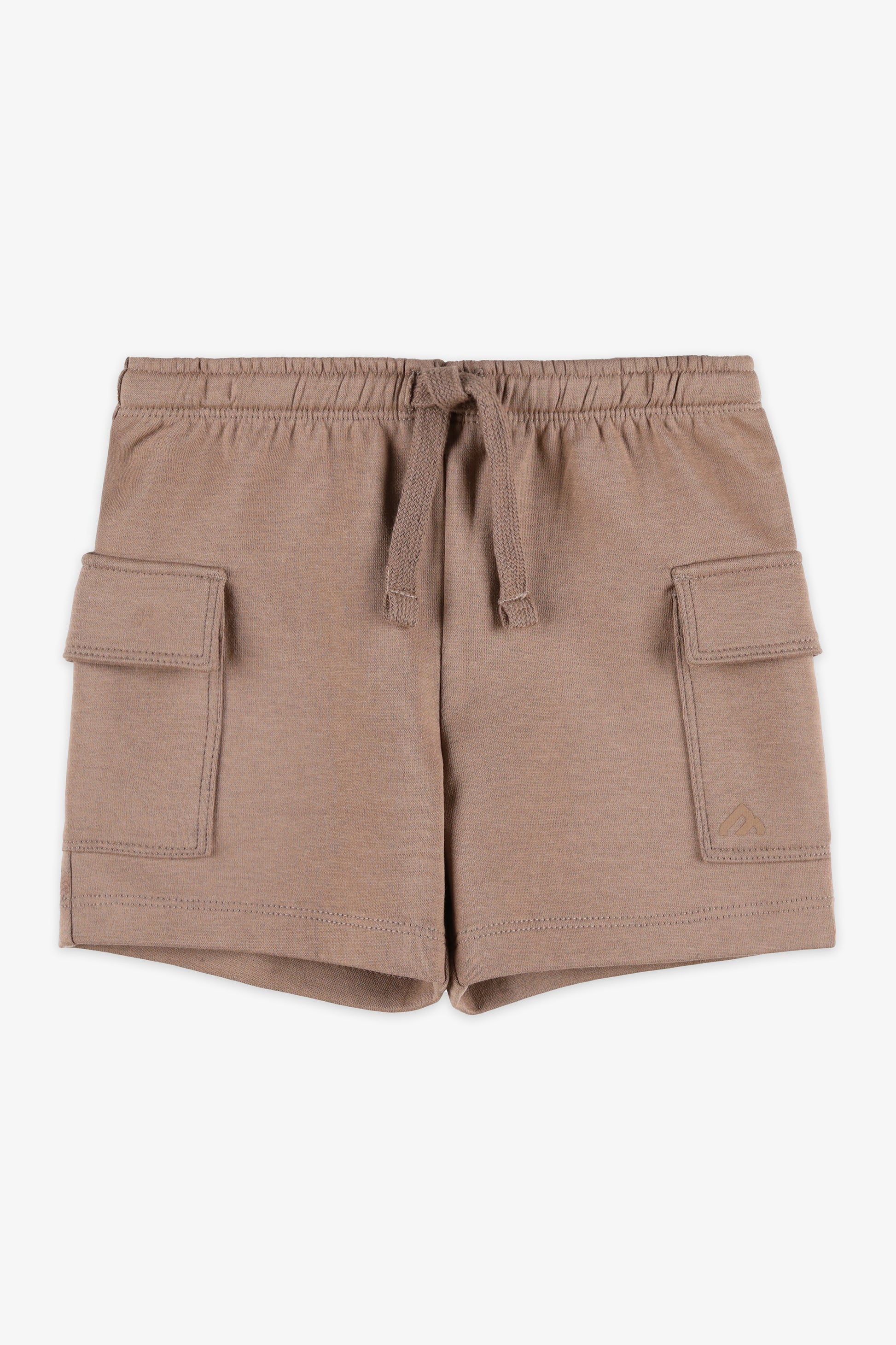 Short taille élastique avec cordon - Bébé garçon && BRUN