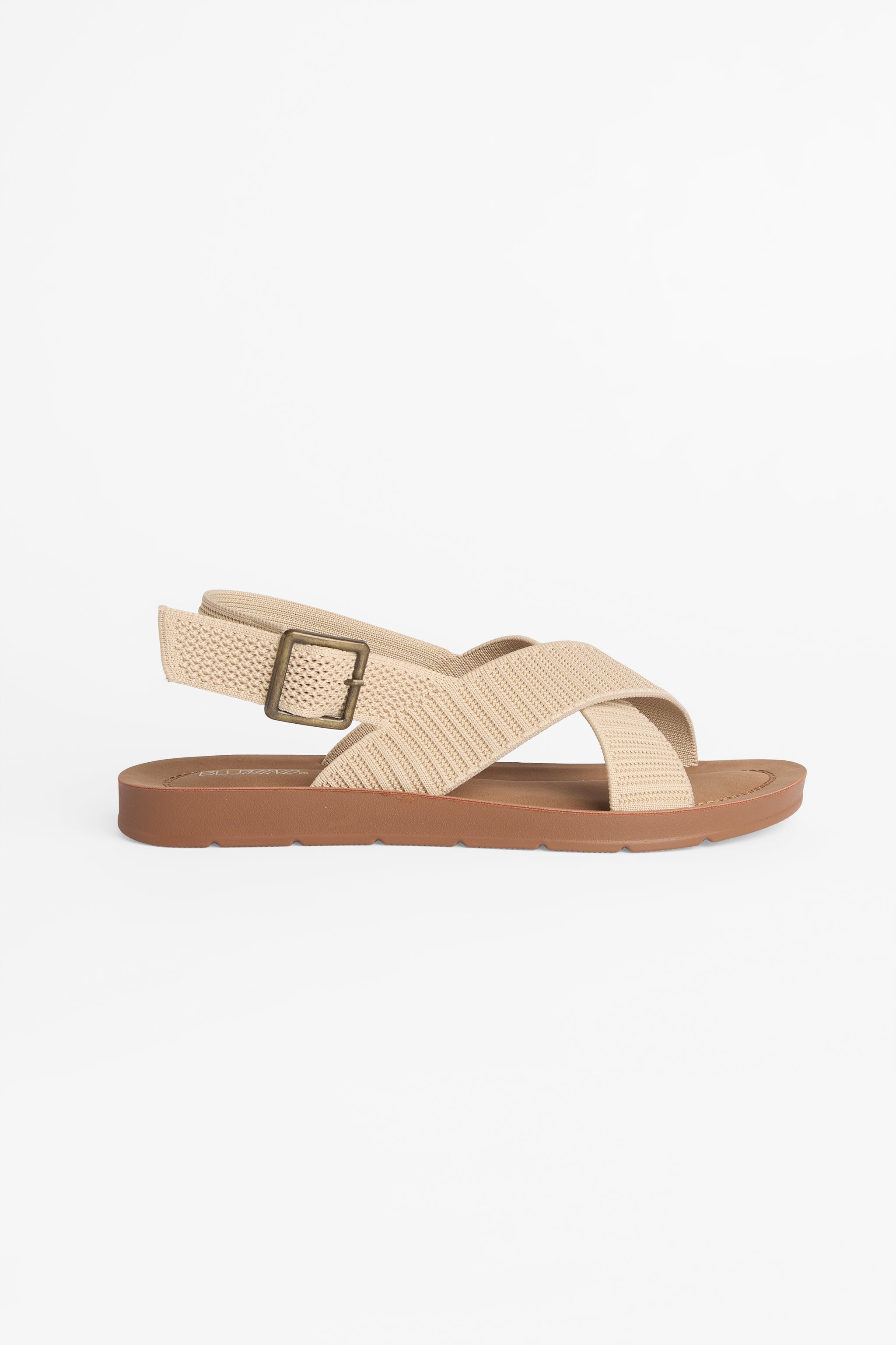 Sandales Flyknit confort à lanières ajustables - Femme && BEIGE