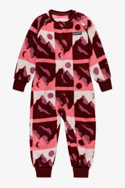 Pyjama 1 pièce micropolar à fermeture - Bébé fille && ROSE MULTI