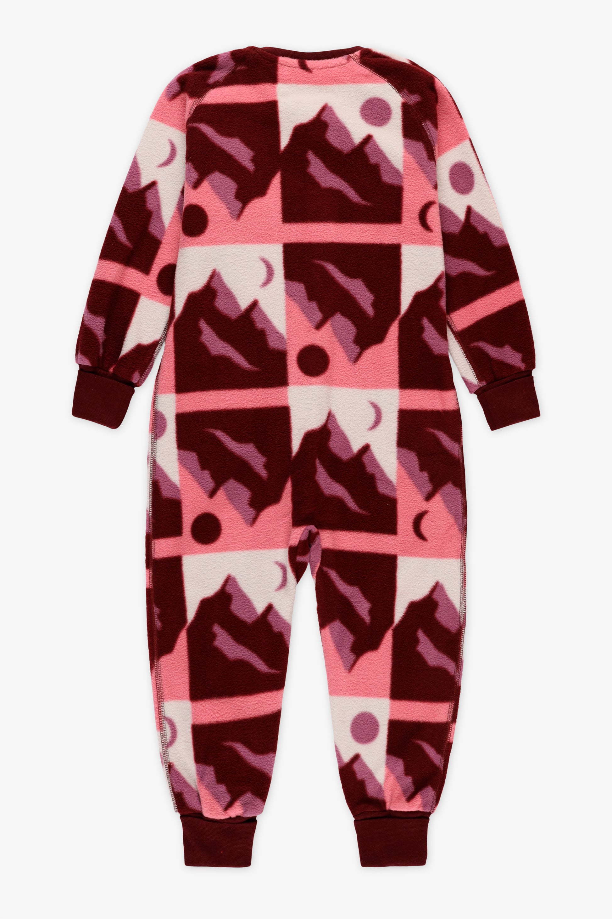 Pyjama 1 pièce micropolar à fermeture - Bébé fille && ROSE MULTI